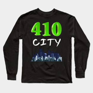 410 CITY BALTIMORE DESIGN Long Sleeve T-Shirt